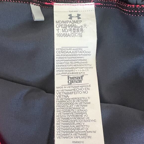 Under Armour Fluoro Pink Athletic Skort Size M Golf Tennis UPF 30 - Picture 9 of 10